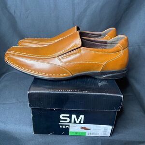 SM New‎ York Men's Tan Slip On Loafers Size 9.5